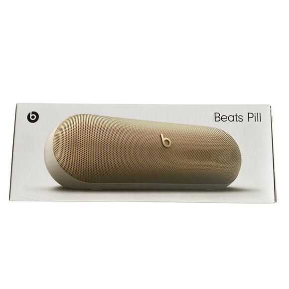 NEW Beats Pill Portable Wireless Bluetooth Speaker System Champagne Gold SEALED - Picture 1 of 10